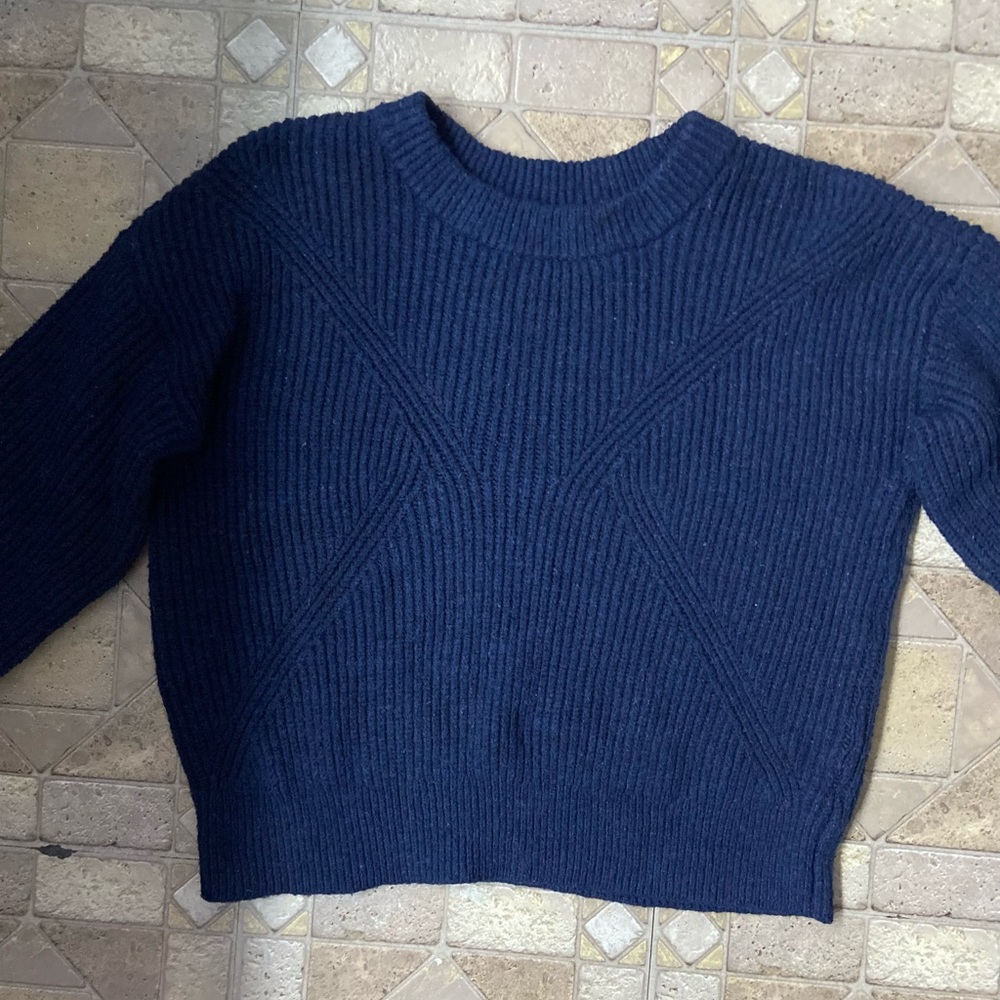 Sonoma Dark Blue Women's Crew Neck Sweater